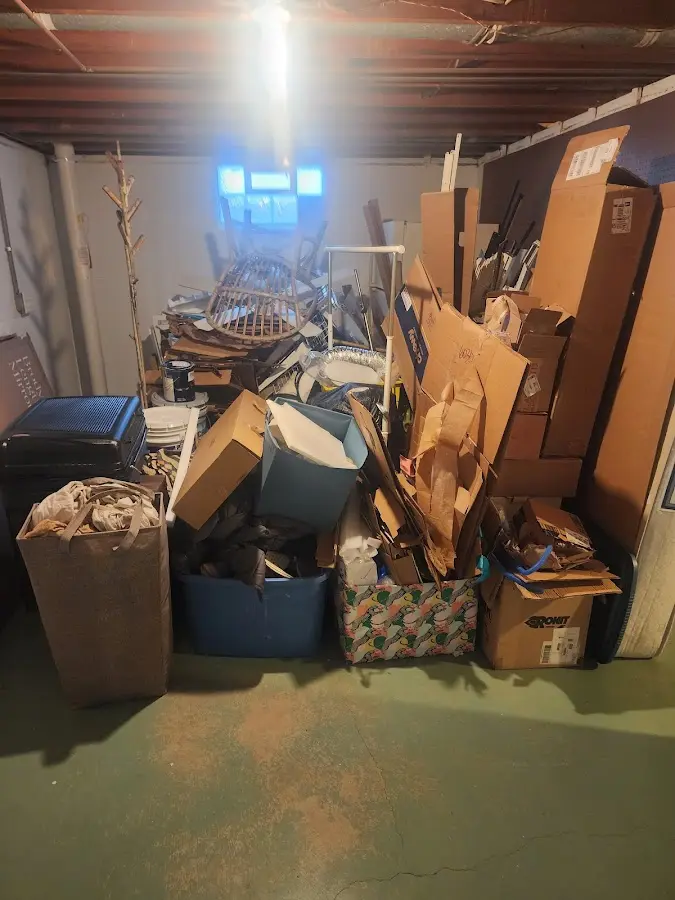 Roll-off dumpster container at job site for Roll Off Dumpster Rental in Washingtonville